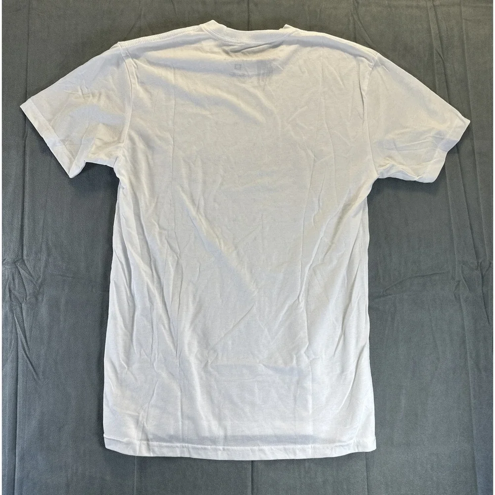Linksoul Golf TShirt White Short Sleeve Mens Small Graphic Tee NEW
